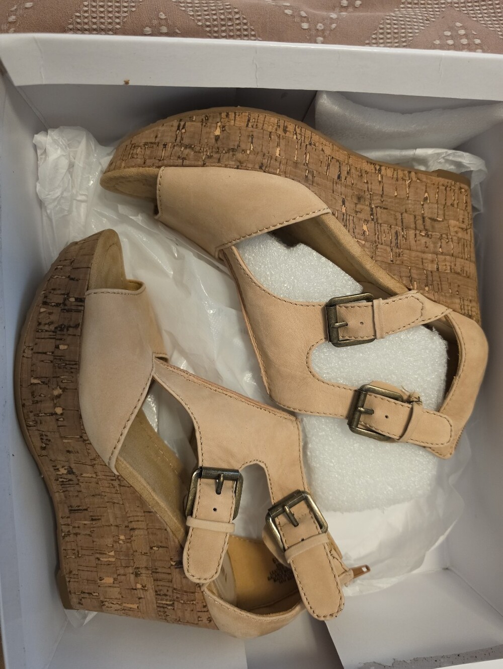 Open toe wedge.